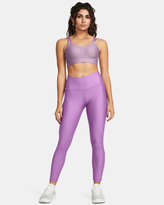 Damen HeatGear® Armour 7/8 Leggings mit hohem Bund, Purple, pdpMainDesktop image number 2